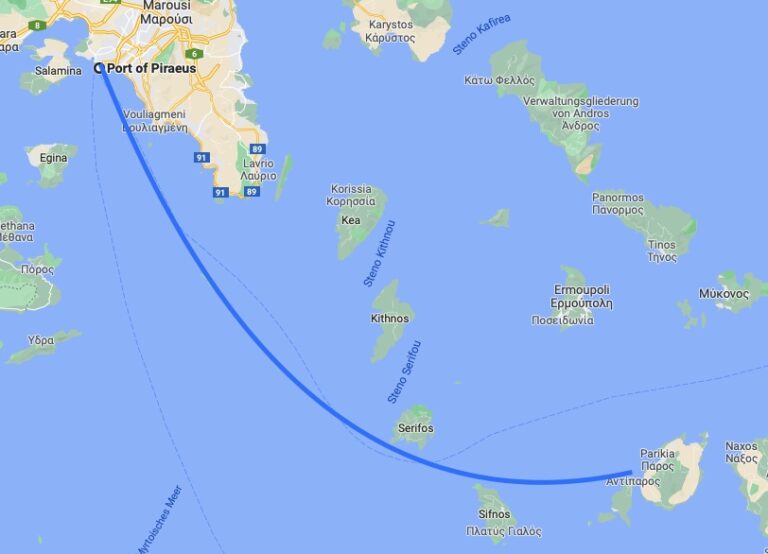 Titelbild zu 85. Etappe Piraeus – Paros